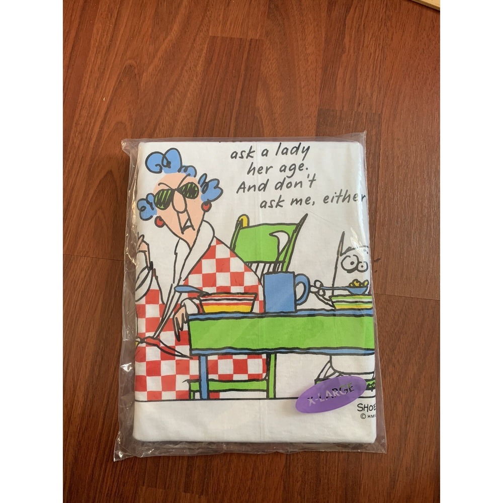 Vintage Shoebox Greetings T-Shirt 90s Funny Quote Size XL‎